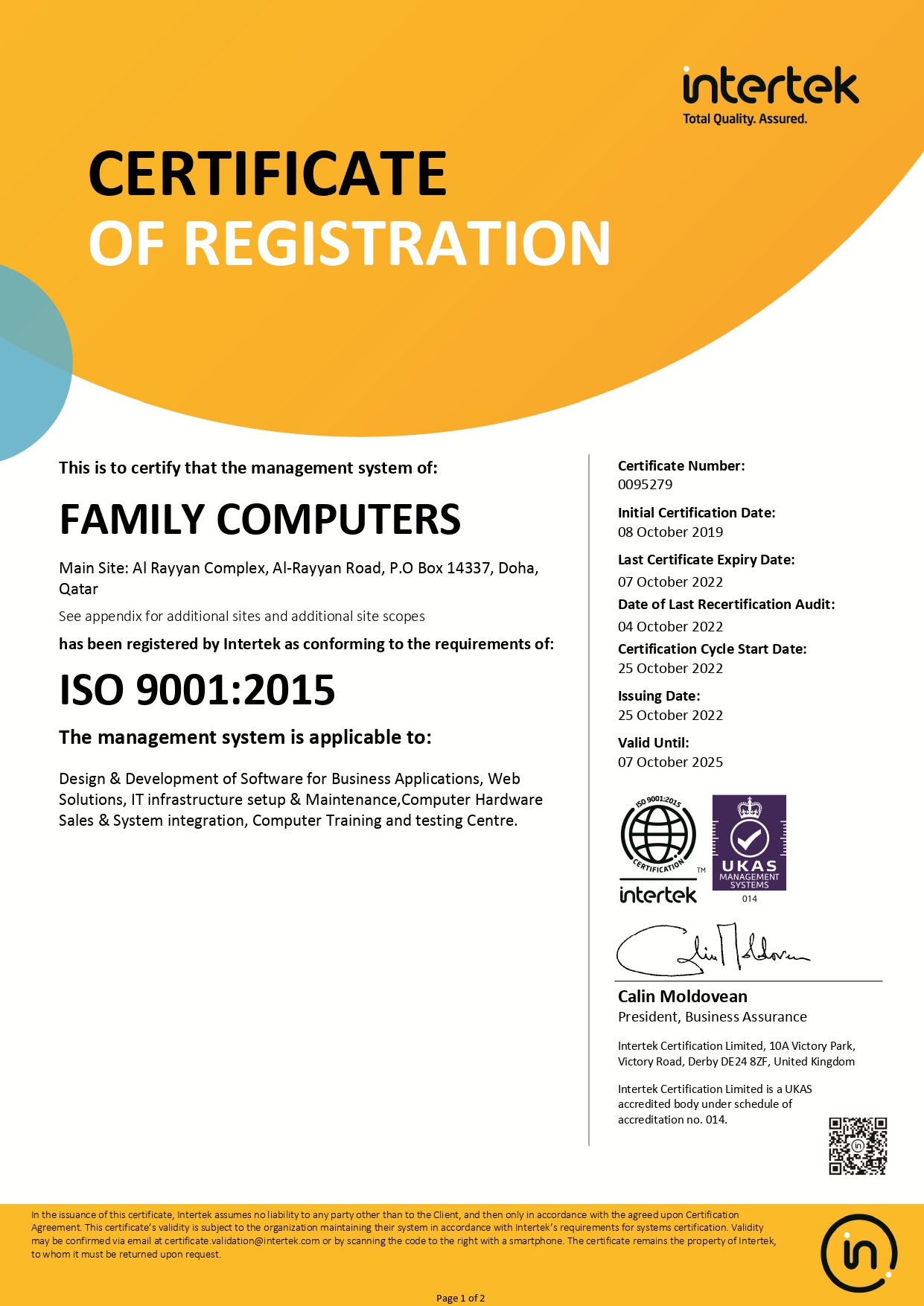 ISO 9001:2015
